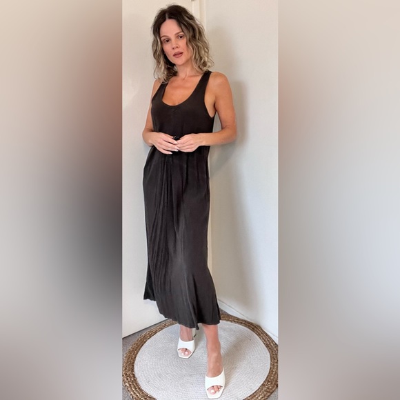 CP Shades Midi Dress in Gray - Picture 6 of 8